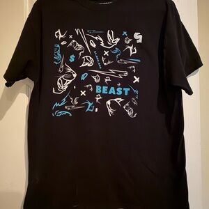 Mr Beast Black Graphic T-Shirt